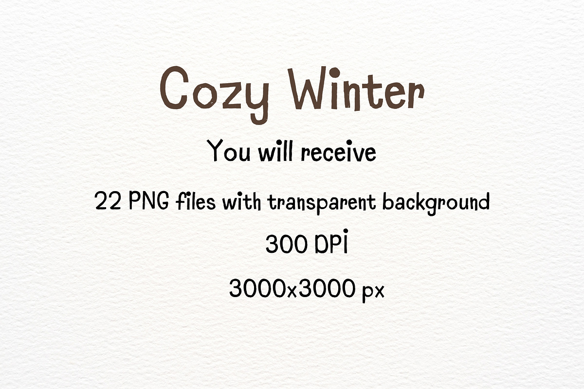 Cozy Winter Watercolor Clipart, a Decorative Illustration by Maysa Art (Photo 6 of 6)