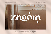 Zagora - Modern Font, a Serif Font by ErgibiStudio (Thumbnail 1 of 10)