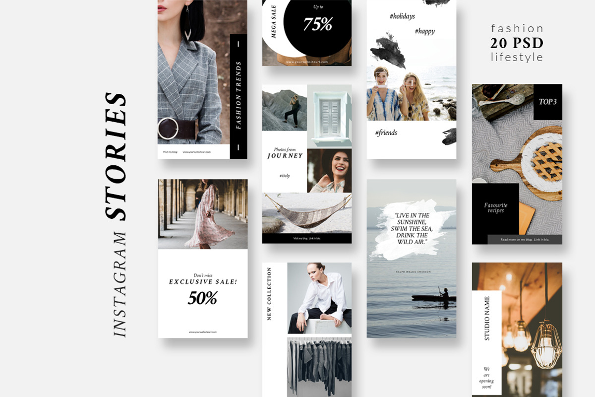 90% OFF | BUNDLE-Instagram Templates, a Social Media Template by CreativeFolks (Photo 20 of 36)