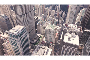 Aerial view of New York City's