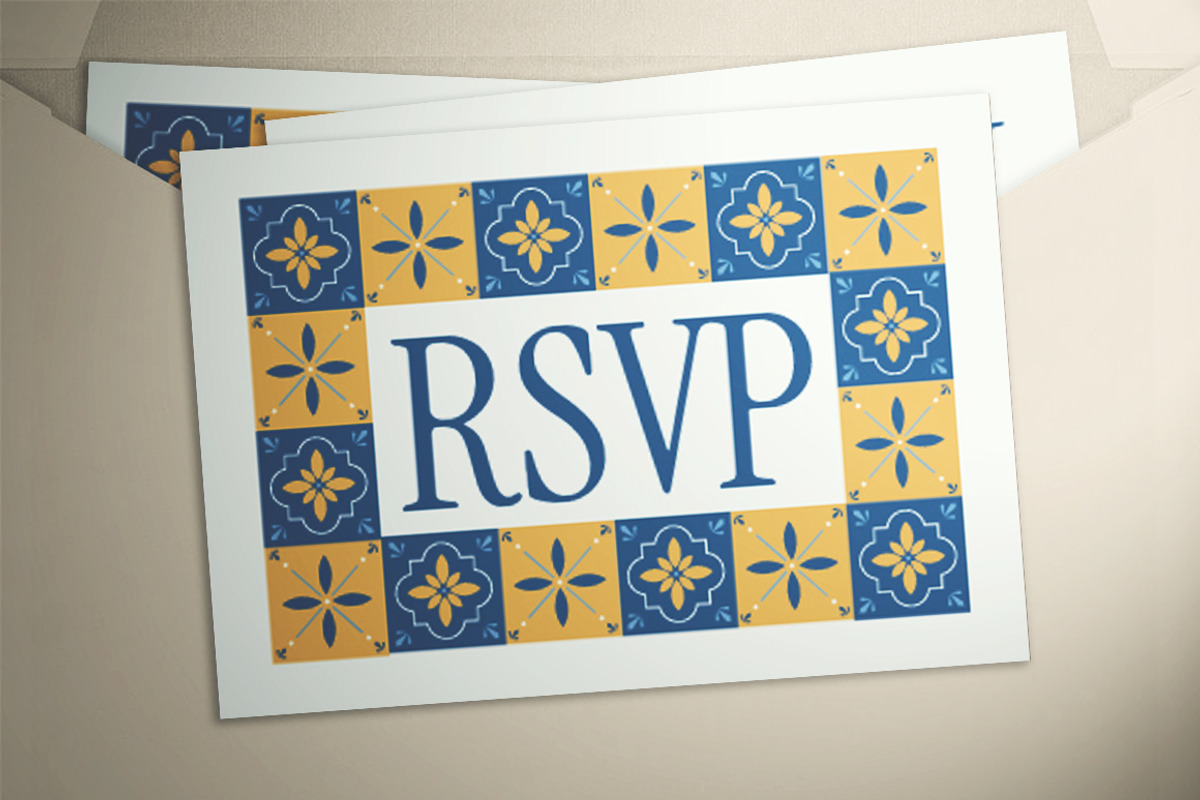 Geometric Wedding Invitation Suite, an Invitation Template by The Good Store (Photo 3 of 4)
