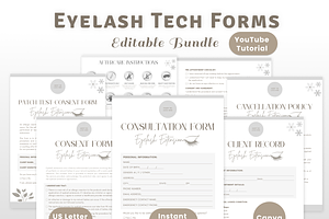 Eyelash Extension Forms Bundle