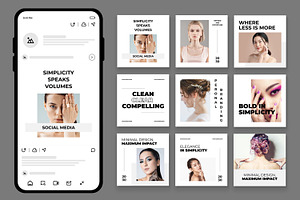 Minimal Social Media Posts Template, an UI Kit Template by CreativeShaper