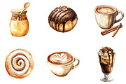 Coffee Hand Drawn Clipart, a Seasonal Illustration by Designking (Thumbnail 5 of 5)