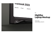 Macbook 2023 Mockup, a Mac Mockup by HAZARD MOCKUPS (Thumbnail 2 of 8)