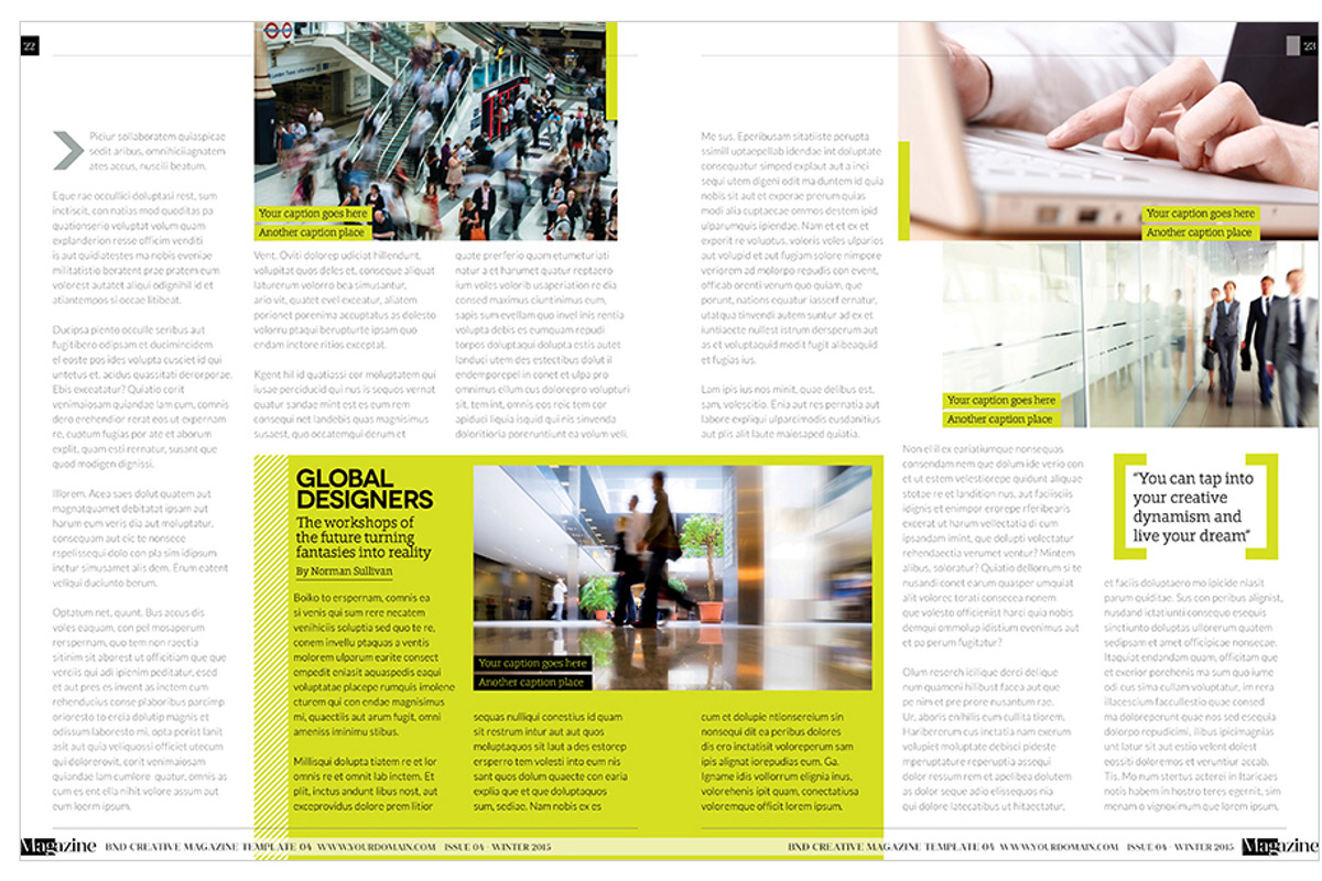 Magazine Template InDesign 04, a Magazine Template by Love Graphic Design (Photo 20 of 34)