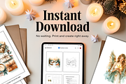 25 Christmas Card DIY Design Kit, a Seasonal Illustration by Daffodil Dream Studio (Thumbnail 8 of 9)