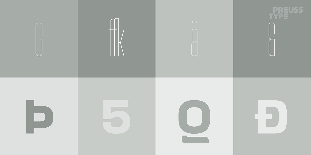 Compressa PRO, a Sans Serif Font by preussTYPE (Photo 8 of 9)