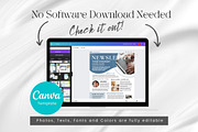 Canva Newsletter Template, a Stationery Template by PixelCraft (Thumbnail 4 of 15)