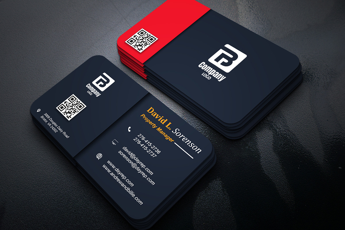 Bold Real Estate Card PSD