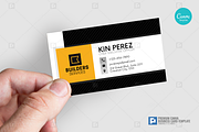 Construction Canva Business Card 12, a Business Card Template by PSDPixel (Thumbnail 4 of 4)