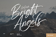 Bright Angels, a Script Font by din-studio.com (Thumbnail 1 of 10)