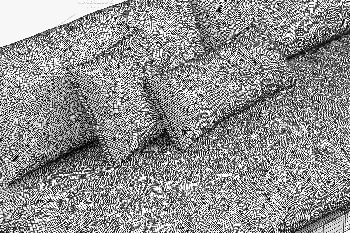 Beltempo Trimmer 3-seat sofa, a Furniture 3D Model by 3dmitruk (Photo 9 of 11)