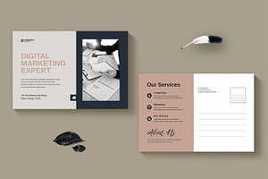 Business Postcard, a Business Card Template by MightyDesign
