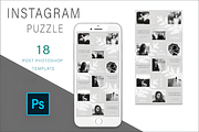 Gray Instagram Puzzle Template, a Social Media Template by Design Station (Thumbnail 1 of 3)