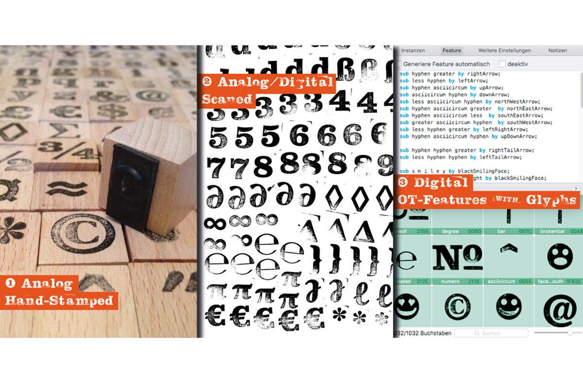 Hand Slab Serif Rough Font + Extras preview 3