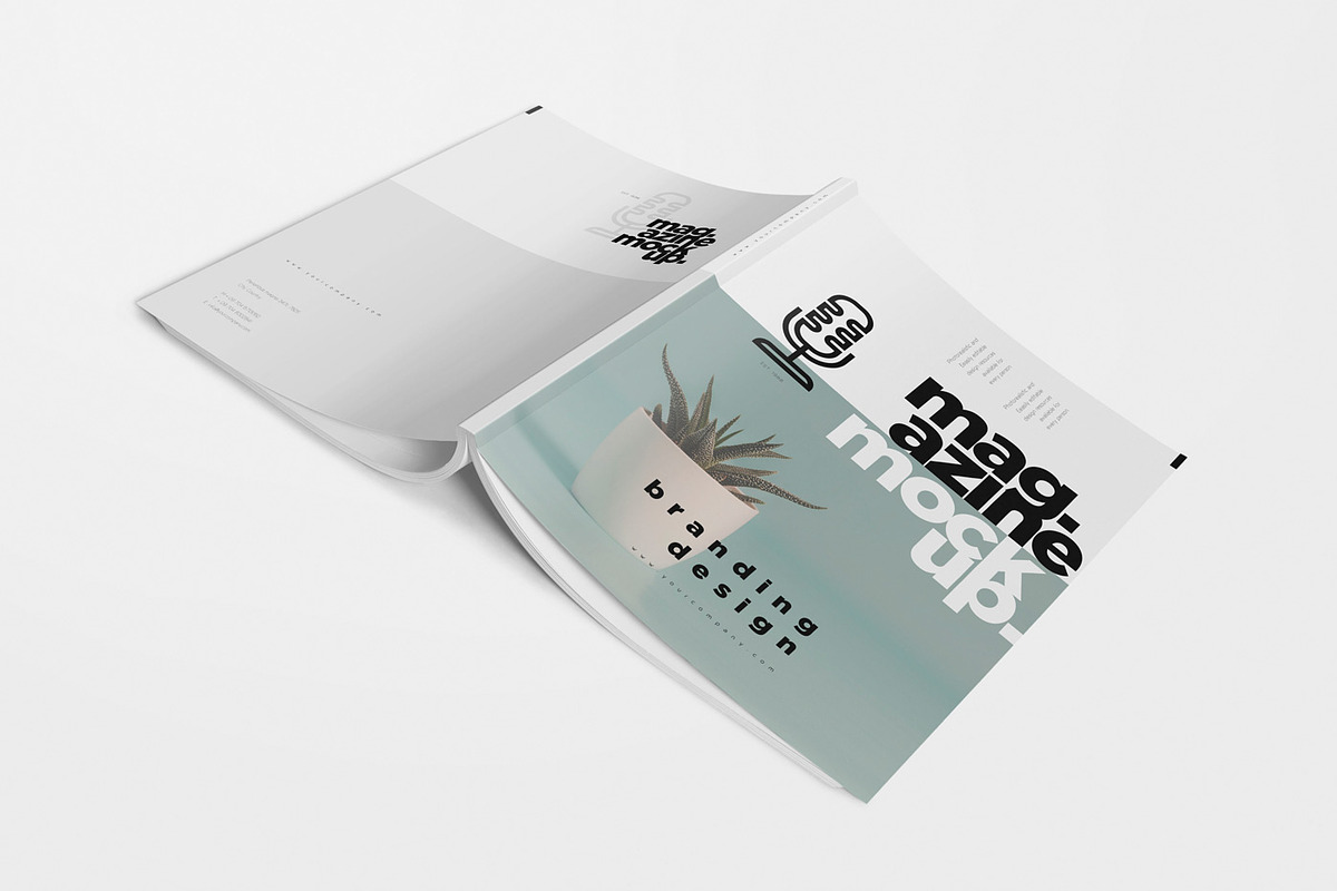 US Letter Size Magazine Mockups, a Print Template by GfxFoundry (Photo 3 of 6)