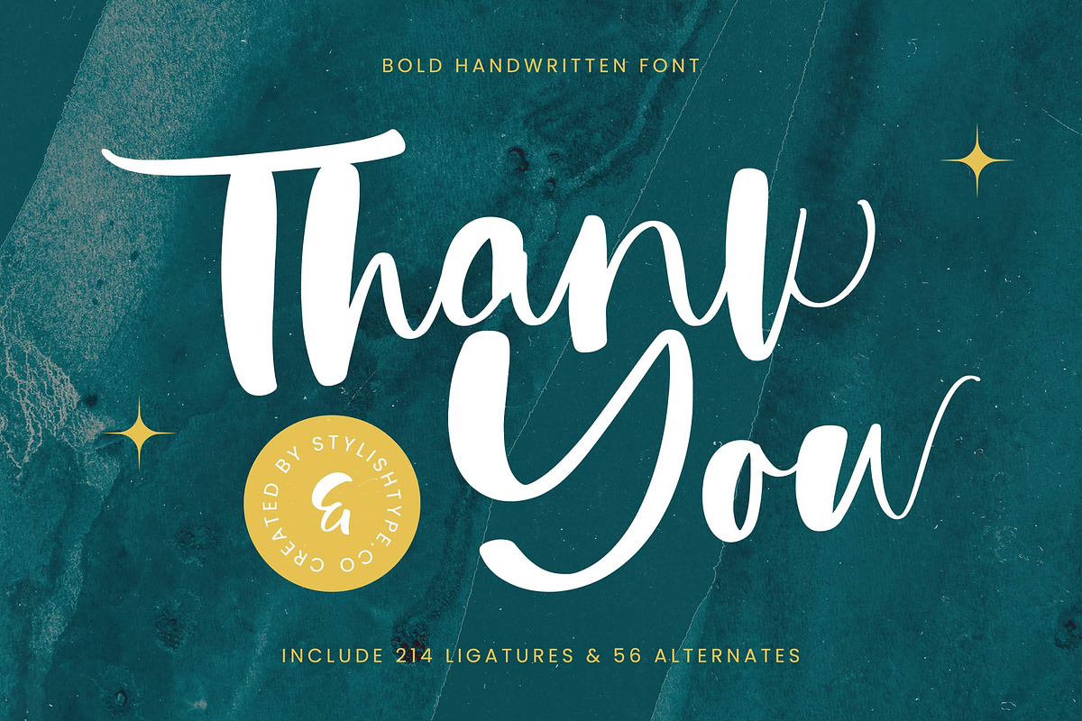 Refresh Youter Bold Handwritten Font, a Script Font by stylishtype.co (Photo 20 of 20)