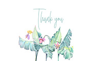 Banana blossom plants Watercolor set, an Illustration by Shabbypie (Thumbnail 13 of 13)