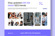 SEO Agency Landing Page Layout, an UI Kit Template by CreativeShaper (Thumbnail 5 of 5)