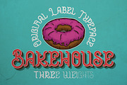 Bakehouse Label Font, a Symbol Font by VozzyStock (Thumbnail 1 of 7)