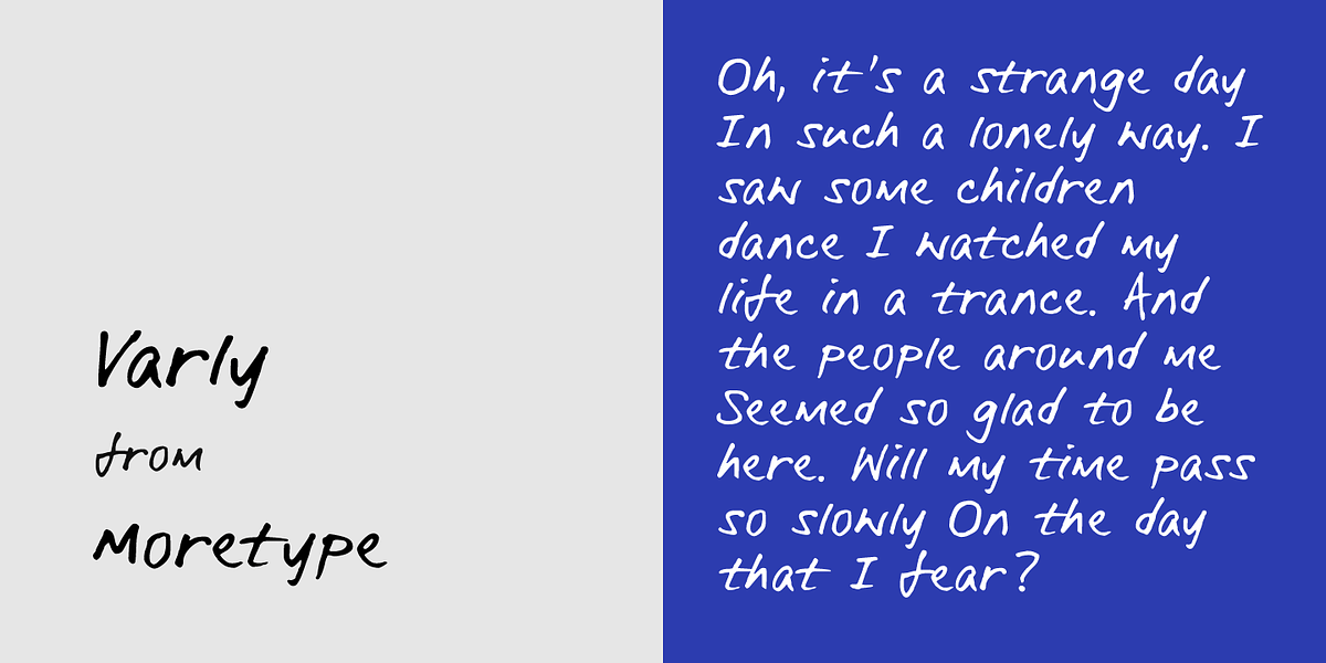 Varly, a Handwritten Font by Moretype (Photo 1 of 4)