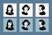 Female portraits, a Person Illustration by Mariia Kovalchuk (Thumbnail 2 of 7)