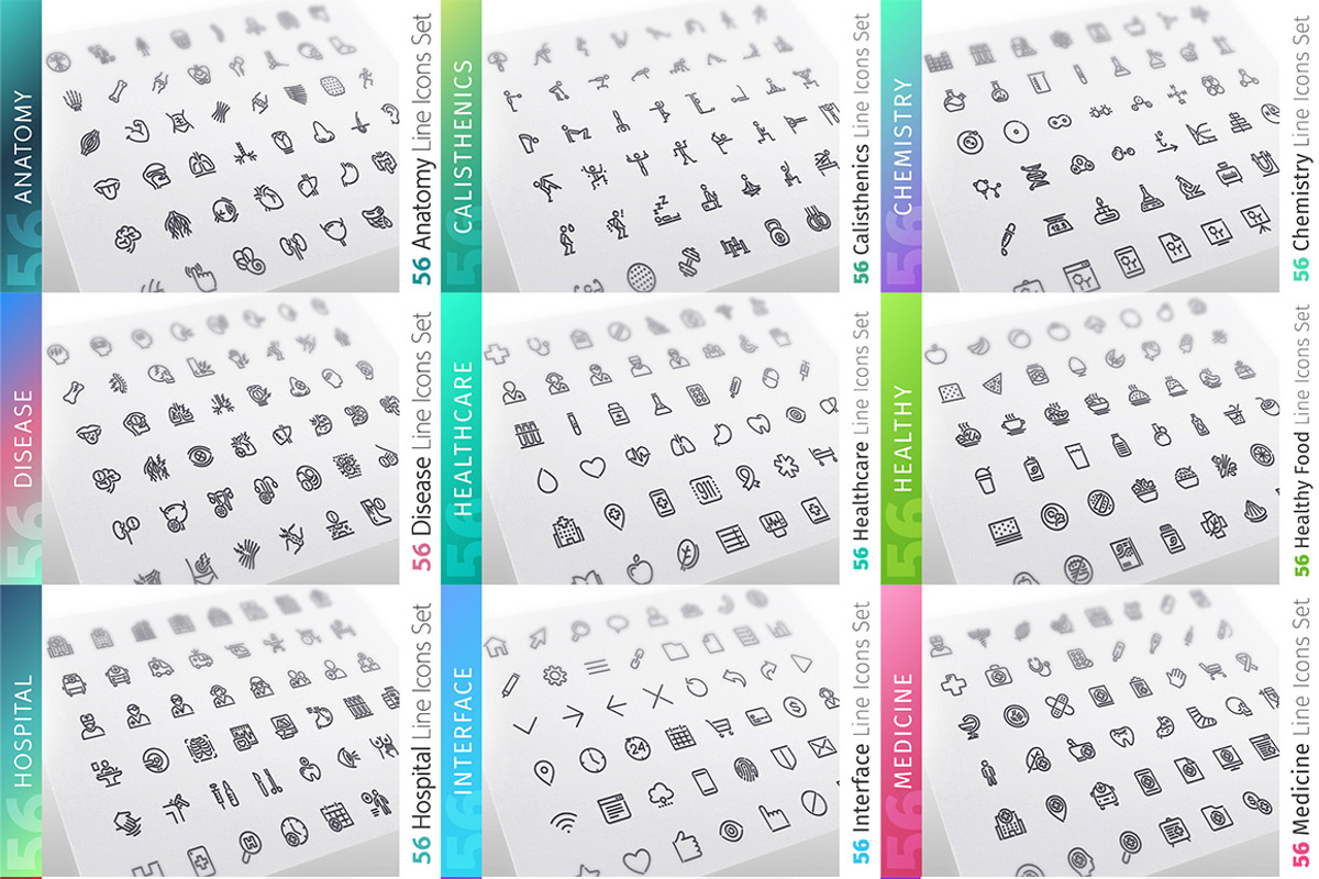 Health 700+ Line Icons Bundle, an Outline Icon by Voysla's Shop (Photo 6 of 8)