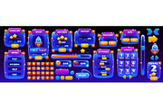 Space game interface, galaxy menu, an Illustration by Vector Tradition (Thumbnail 1 of 3)