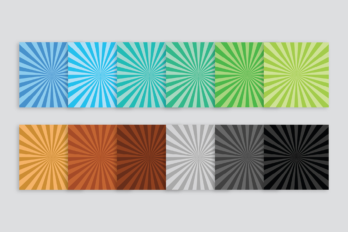 Two-Tone Sunburst Backgrounds, a Background Graphic by Running With Foxes (Photo 3 of 8)
