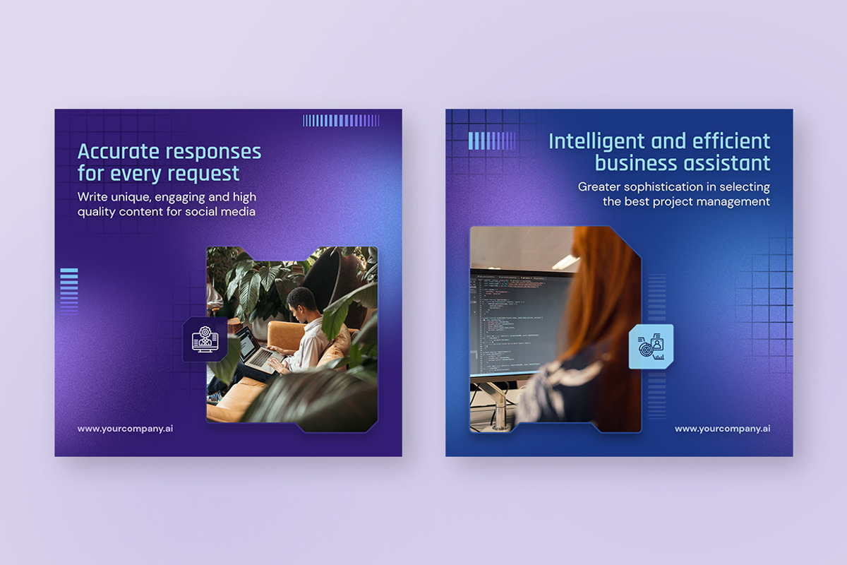 AI Social Media Post Templates, a Social Media Template by Brandify Studio (Photo 2 of 4)