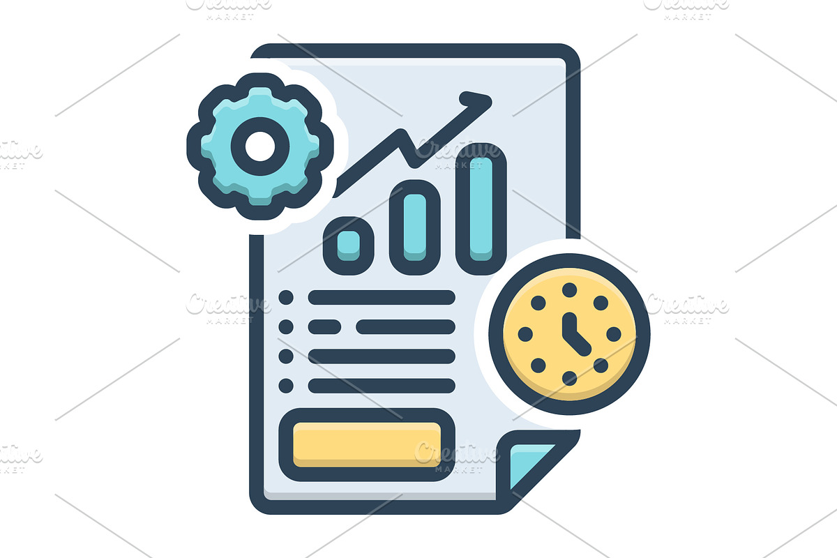 Project management color icon, a Duotone Icon by Creative priyanka