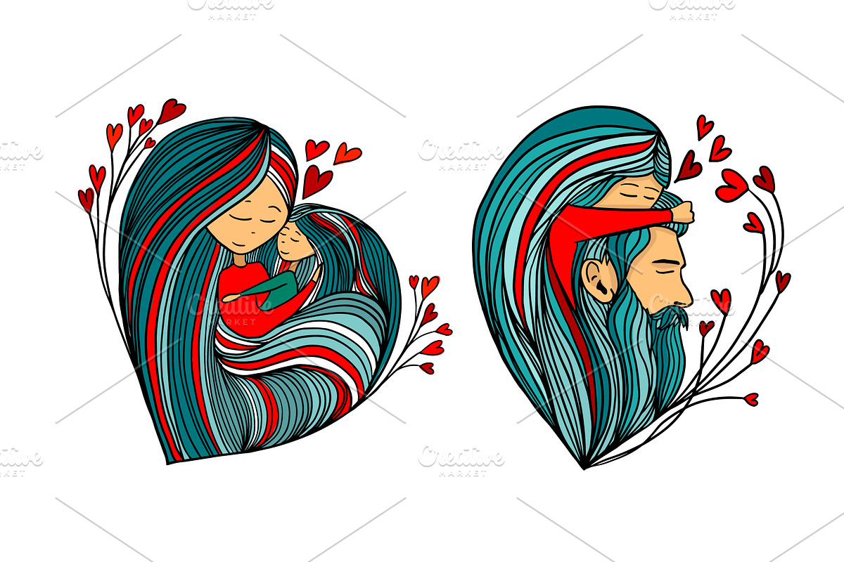 Greeting card for Happy Father s day, a Person Illustration by Nenahliadava Design