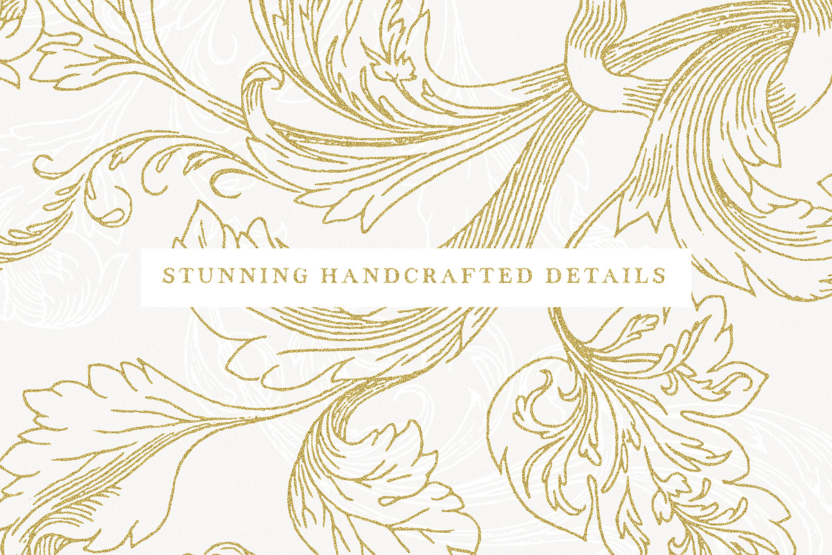 Vintage Baroque Borders & Designs, a Decorative Illustration by AW Studios (Photo 4 of 11)