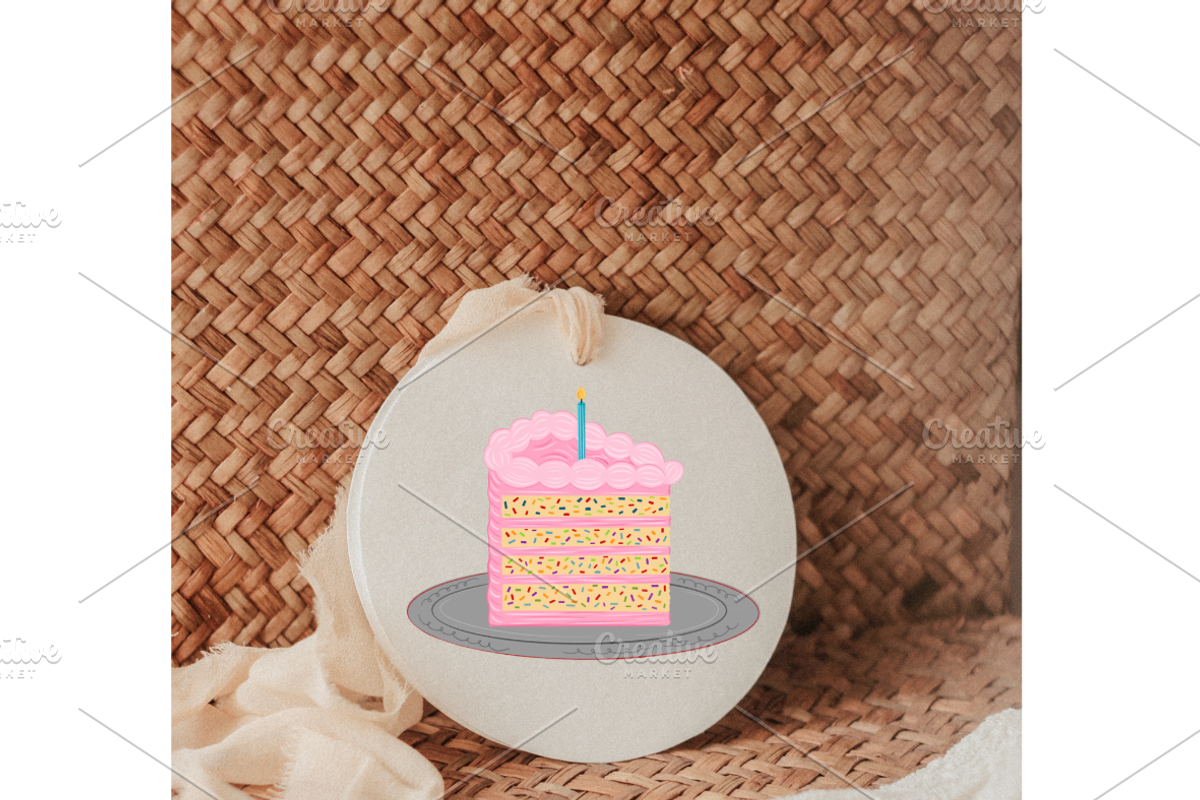 Dopamine Birthday Cakes 37 PNG, a Food Illustration by Oleksandra Illustrates (Photo 13 of 19)