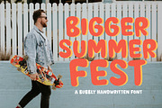 Bigger Summer Fest Bubbly Font, a Sans Serif Font by Storytype Studio (Thumbnail 1 of 20)