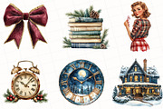 Classic Christmas Clipart, an Illustration by OK Design (Thumbnail 2 of 5)