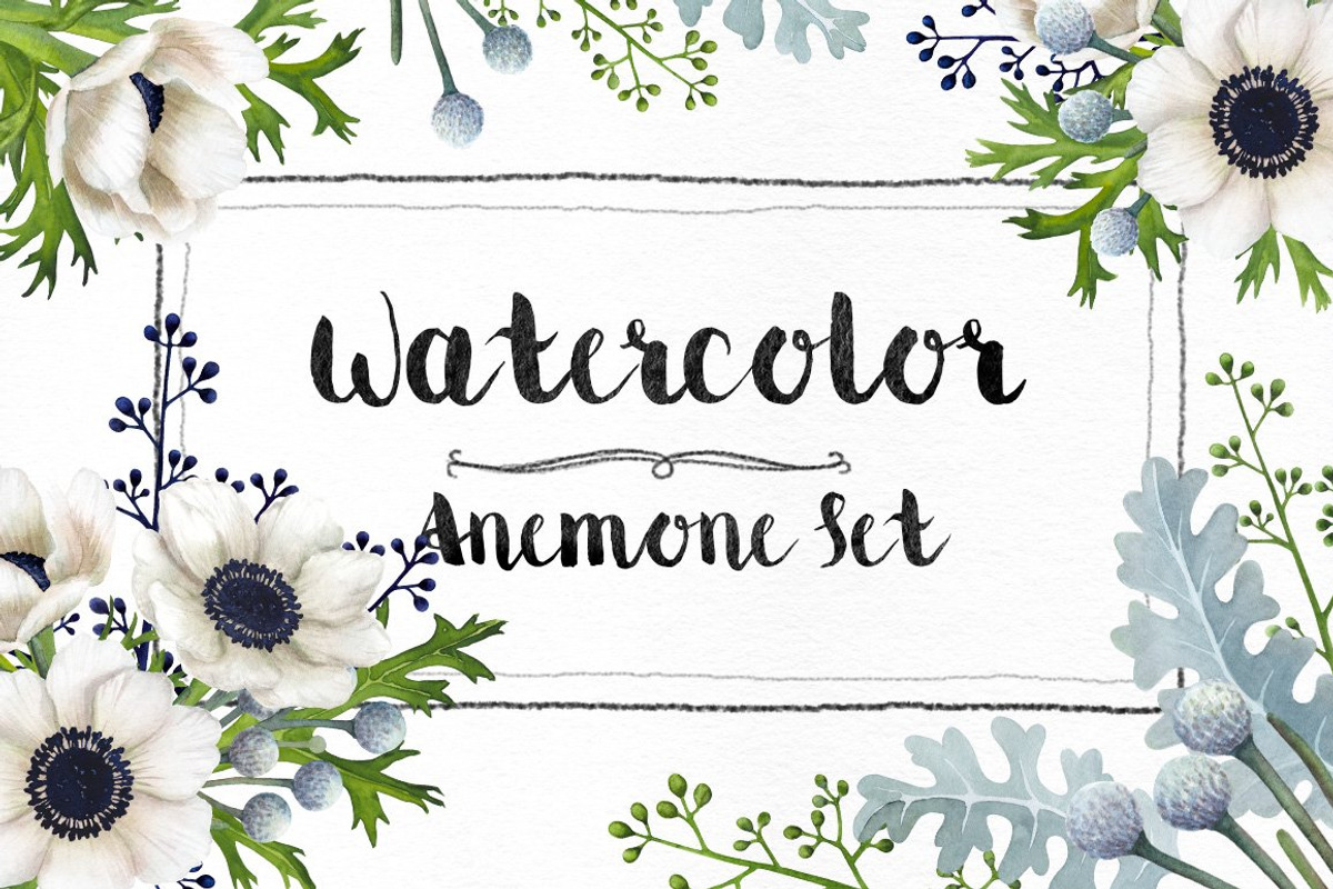 Watercolor Floral Bundle, an Object Illustration by Kotulska (Photo 7 of 21)
