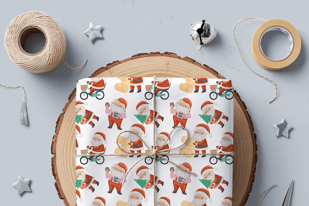 Cute Santa PNG Set, an Illustration by LikaYu (Photo 5 of 5)