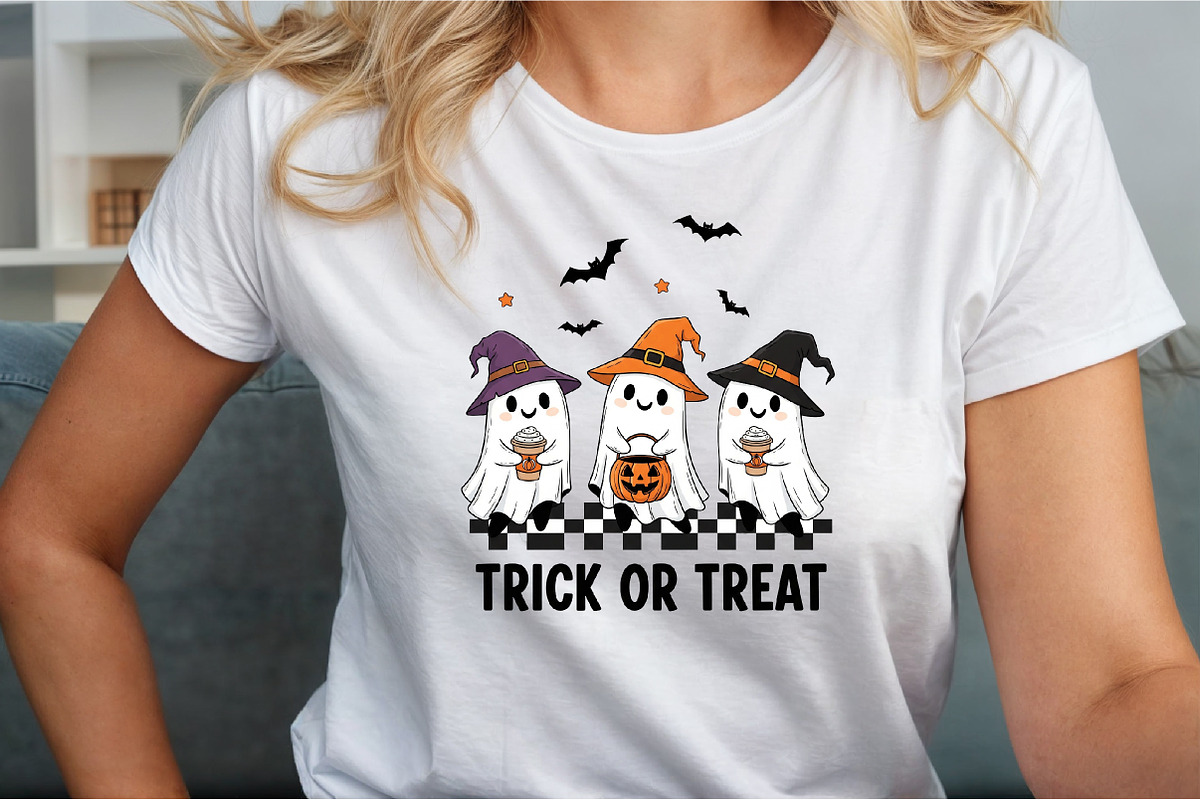 Trick or Treat Ghost Coffee Hallowee, an Illustration by Sublimation Artist (Photo 3 of 9)