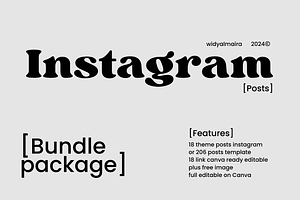 200 Instagram Posts Template Kit
