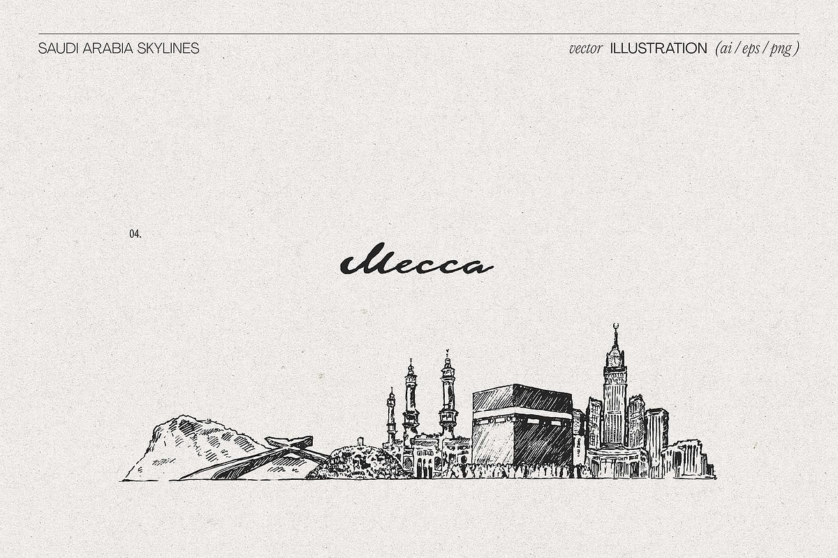 Saudi Arabia Skylines, a Work Illustration by TheMountBirdStudio (Photo 7 of 10)
