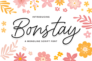 Bonstay - A Monoline Script Font