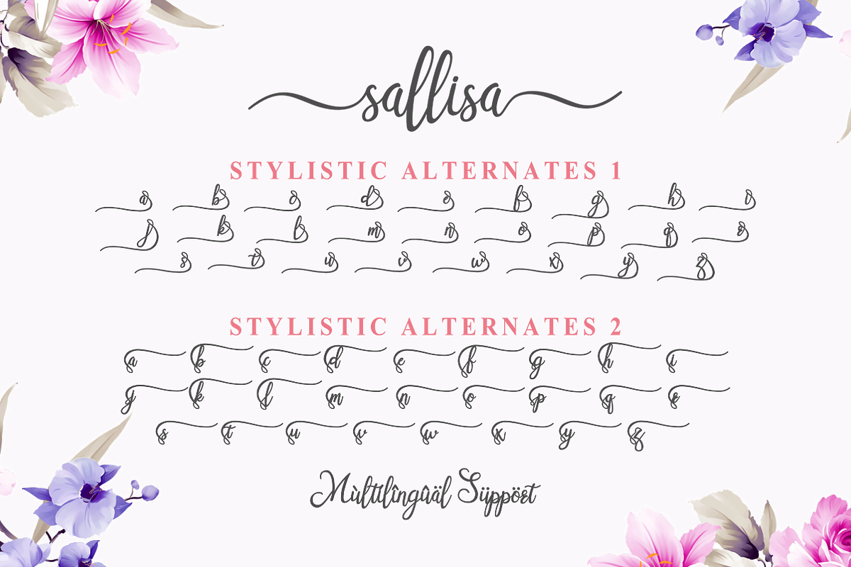 Sallisa | Script Font preview 5