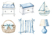 Coastal Nursery Clipart, an Illustration by CitraGraphics (Thumbnail 3 of 5)