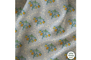 Lemon Scalloped Seamless Pattern, a Food Illustration by TitaLivingArt (Thumbnail 4 of 10)