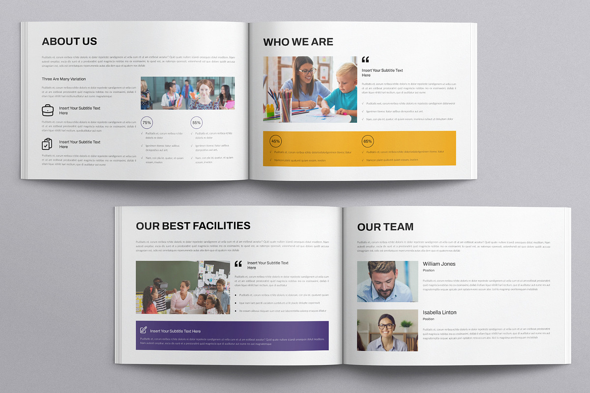 Education Template Landscape, a Brochure Template by E-Type (Photo 3 of 7)
