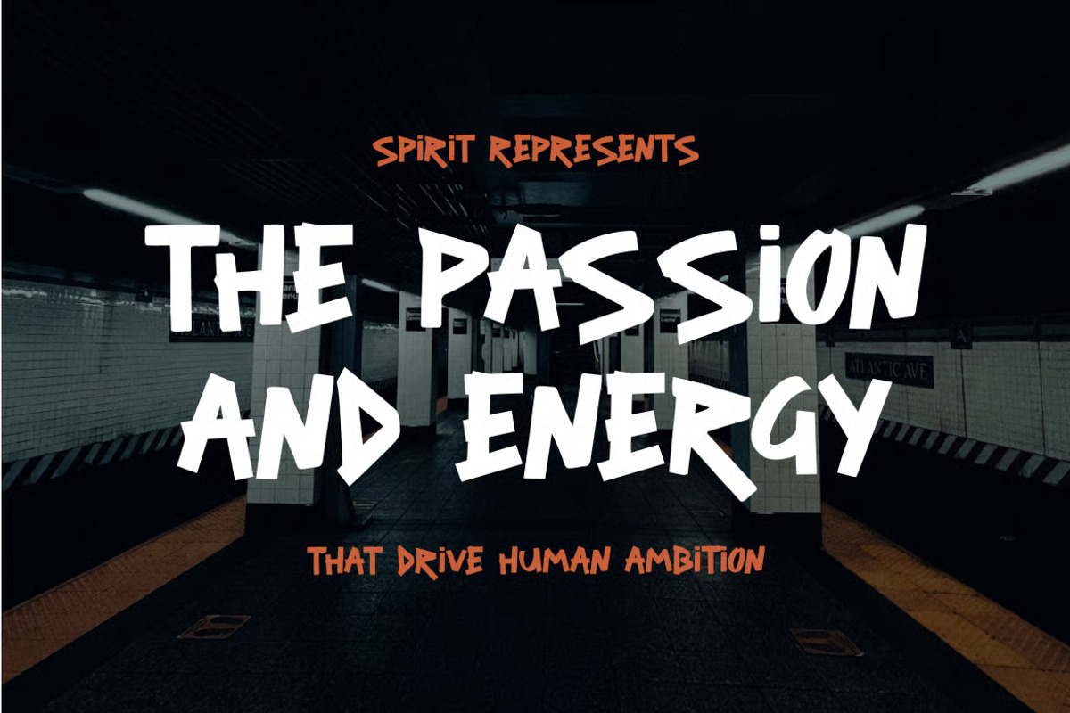 Zapster - Bold Urban Brush Font, a Handwritten Font by Brand Earth (Photo 5 of 7)