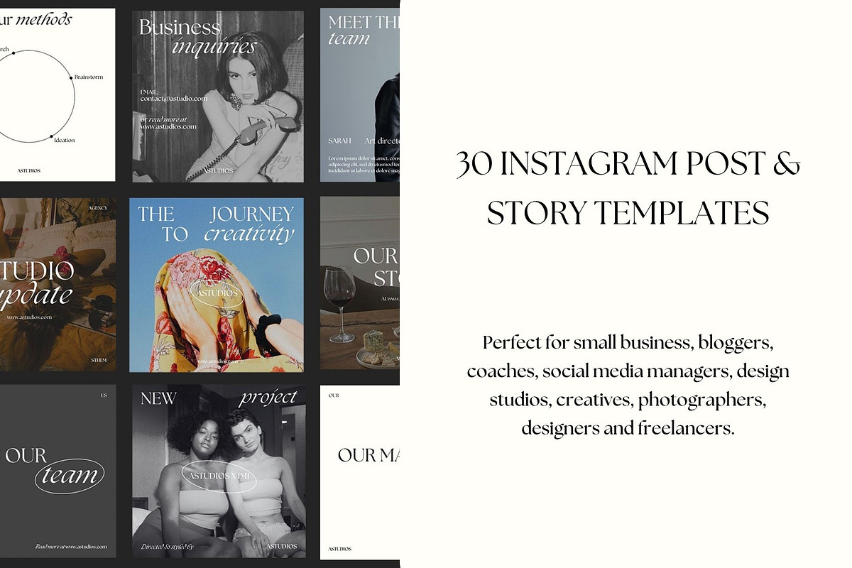 AestheticBusiness Instagram Template, a Templates & Theme by hk__dsgn (Photo 2 of 11)