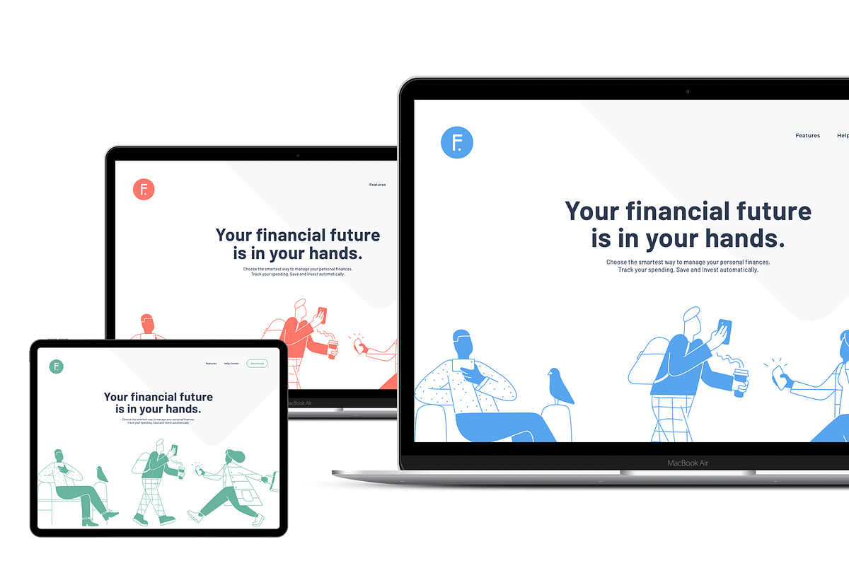 Financial Website PSD, Sketch, XD, a Landing Page Template by TIB Digital (Photo 6 of 7)